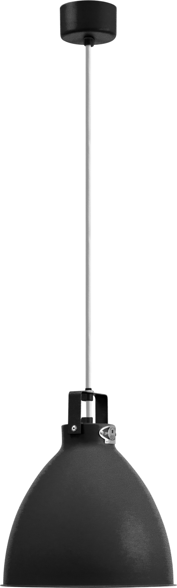 Augustin Pendant - A240 - Glossy Finish - Jielde - Pendants - Hammered Black - Gold - HORNE