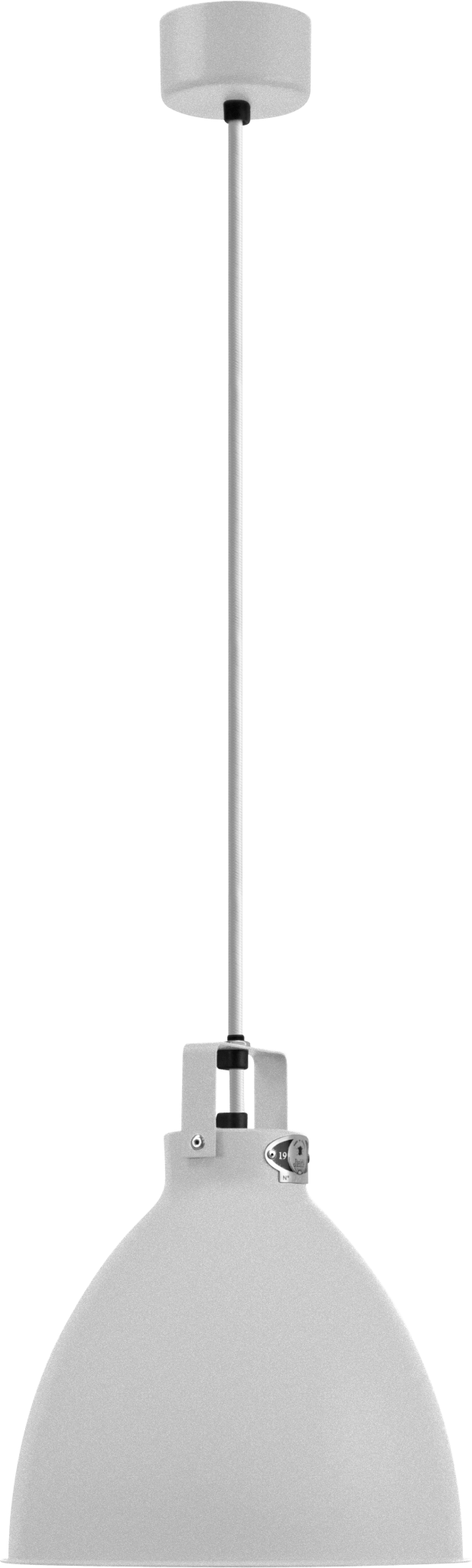 Augustin Pendant - A240 - Glossy Finish - Jielde - Pendants - Silver Grey - RAL9006 - Gold - HORNE