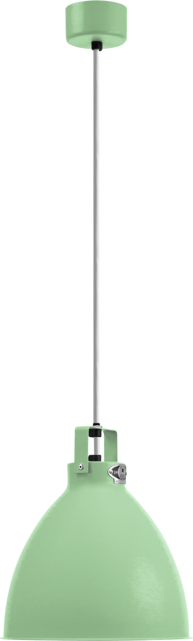 Augustin Pendant - A240 - Glossy Finish - Jielde - Pendants - Water Green - RAL6019 - Gold - HORNE