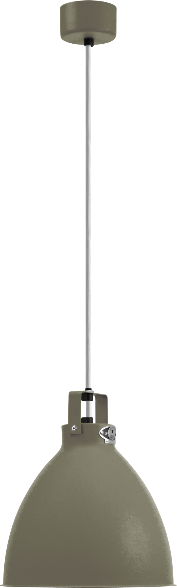 Augustin Pendant - A240 - Glossy Finish - Jielde - Pendants - Khaki - RAL7002 - Gold - HORNE