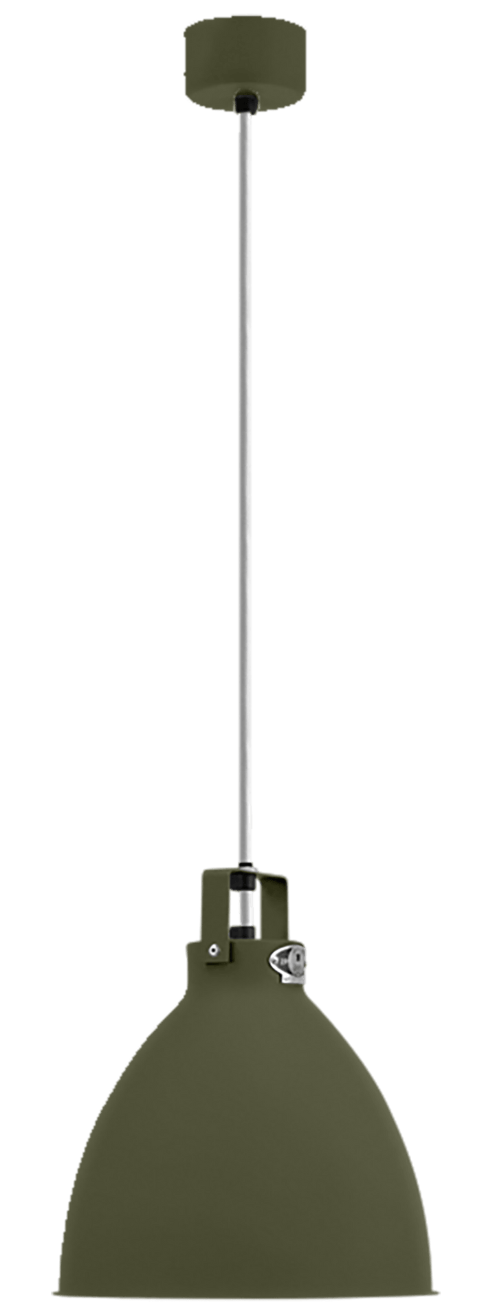 Augustin Pendant - A240 - Matte Finish - Jielde - Pendants - Olive Green - RAL6003 - Gold - HORNE