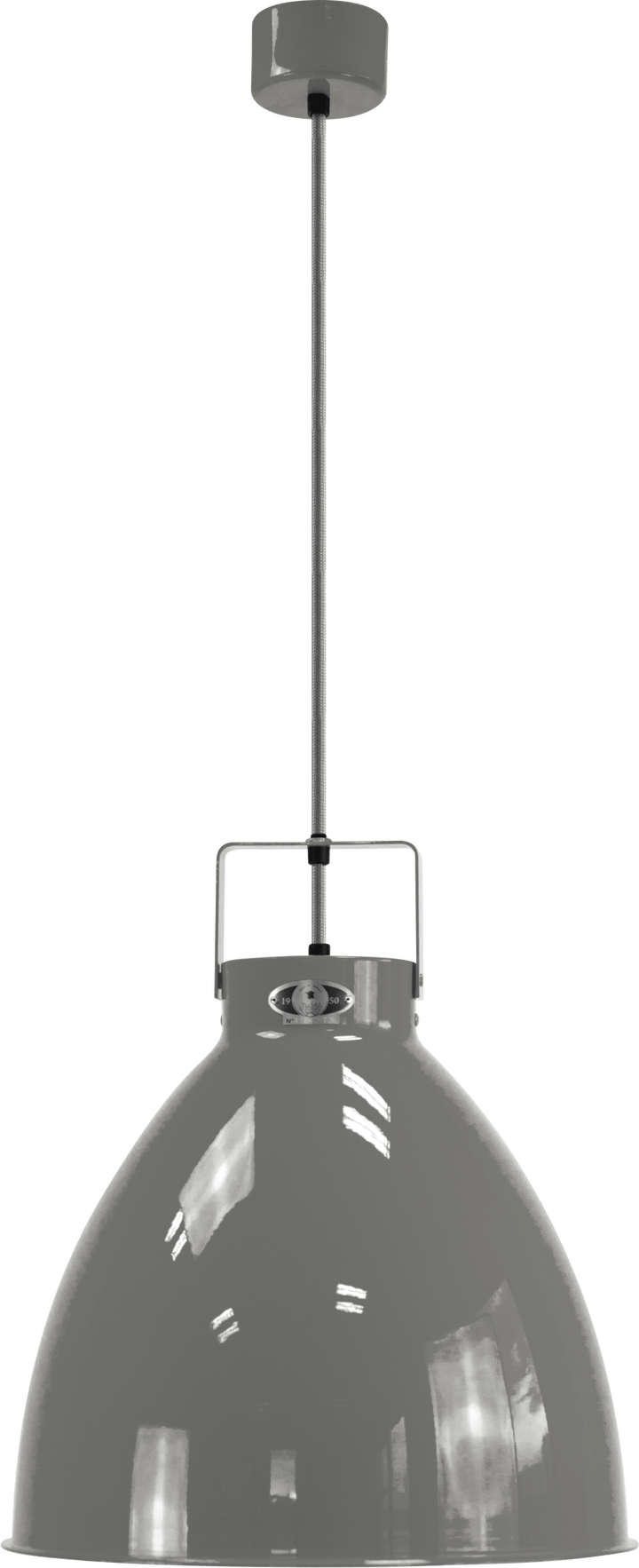 Augustin Pendant - A360 - Glossy Finish - Jielde - Pendants - Mouse Grey - RAL7005 - Gold - HORNE