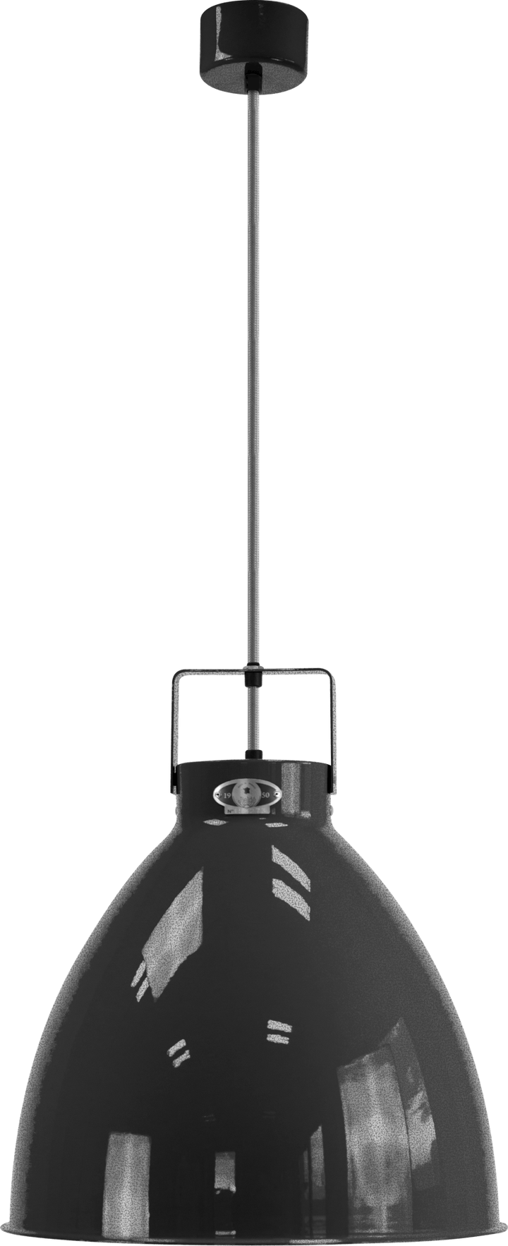 Augustin Pendant - A360 - Glossy Finish - Jielde - Pendants - Hammered Black - Gold - HORNE