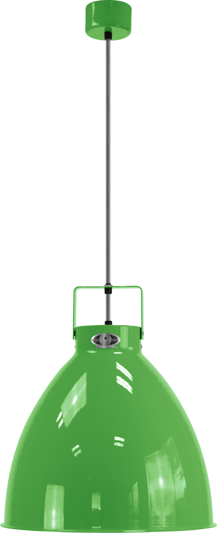 Augustin Pendant - A360 - Glossy Finish - Jielde - Pendants - Apple Green - RAL6018 - Gold - HORNE