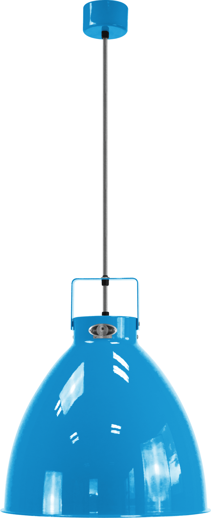 Augustin Pendant - A360 - Glossy Finish - Jielde - Pendants - Blue - RAL5012 - Gold - HORNE