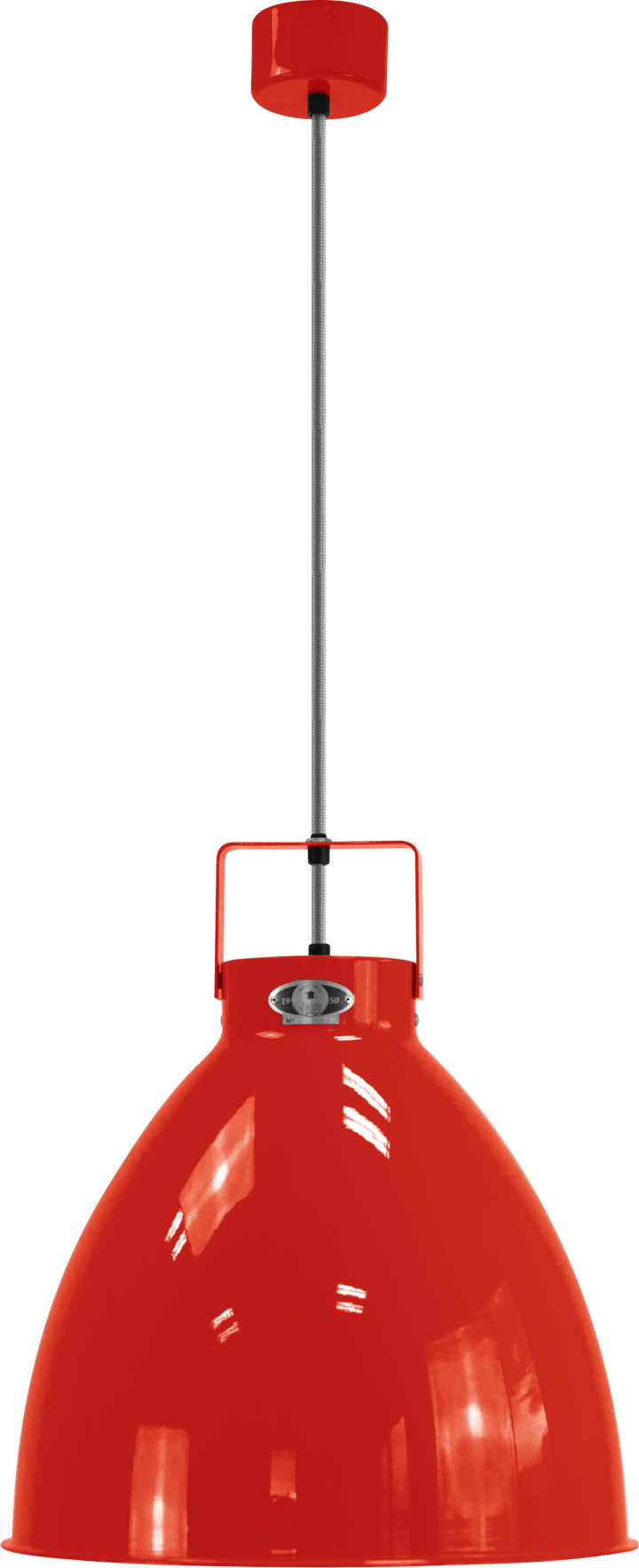 Augustin Pendant - A360 - Glossy Finish - Jielde - Pendants - Red - RAL3020 - Gold - HORNE
