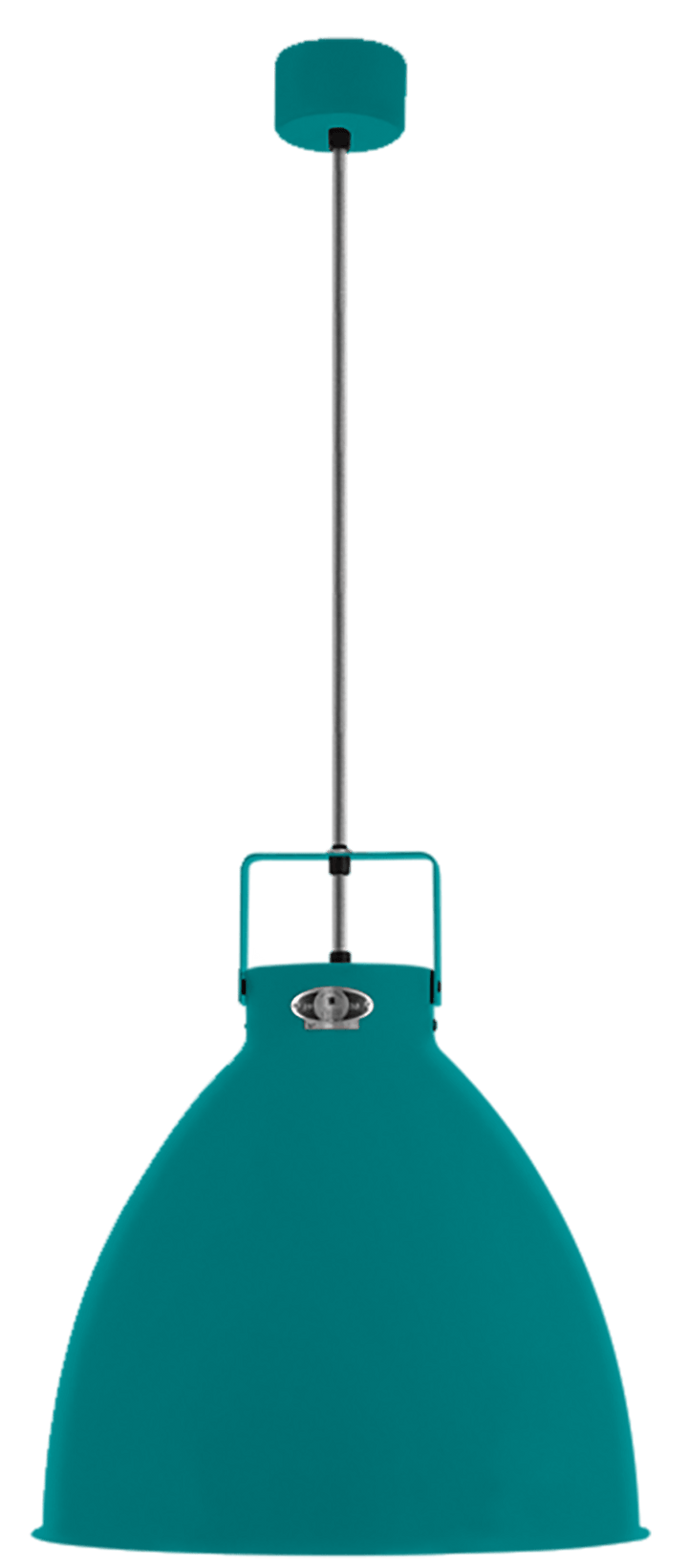 Augustin Pendant - A360 - Matte Finish - Jielde - Pendants - Silver - Water Blue - RAL5021 - HORNE