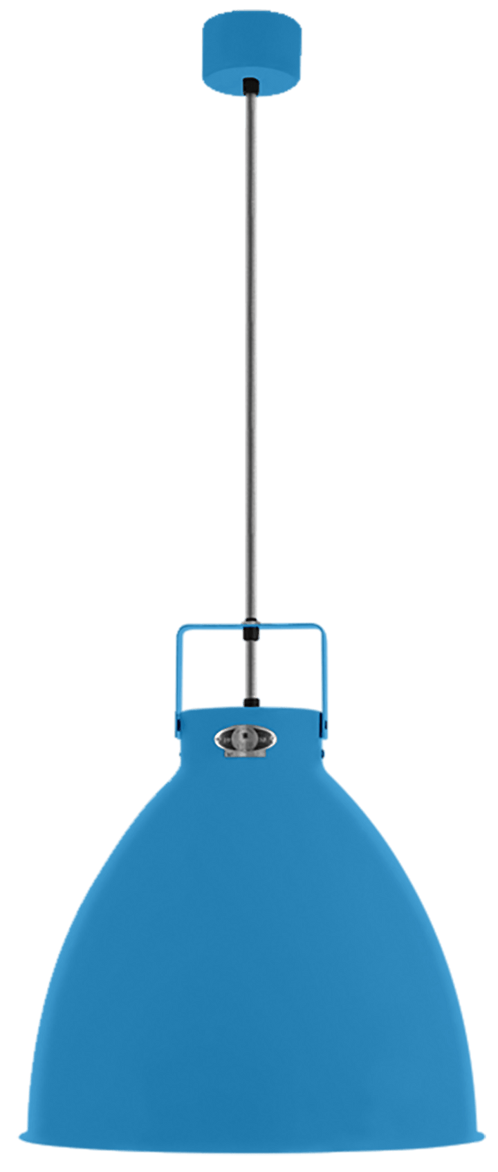 Augustin Pendant - A360 - Matte Finish - Jielde - Pendants - Silver - Blue - RAL5012 - HORNE