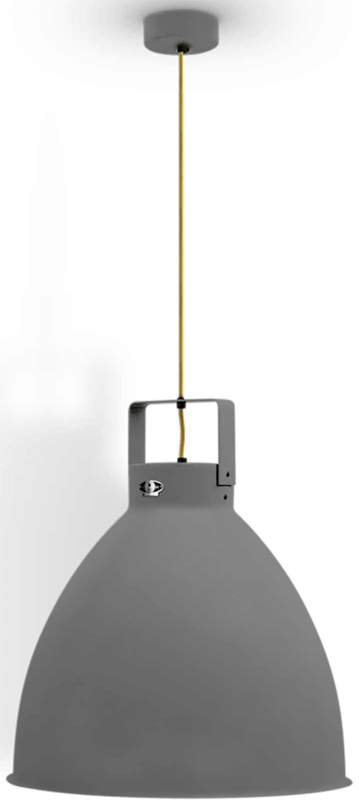 Augustin Pendant - A540 - Matte FInish - Jielde - Pendants - Mouse Grey - RAL7005 - Gold - HORNE
