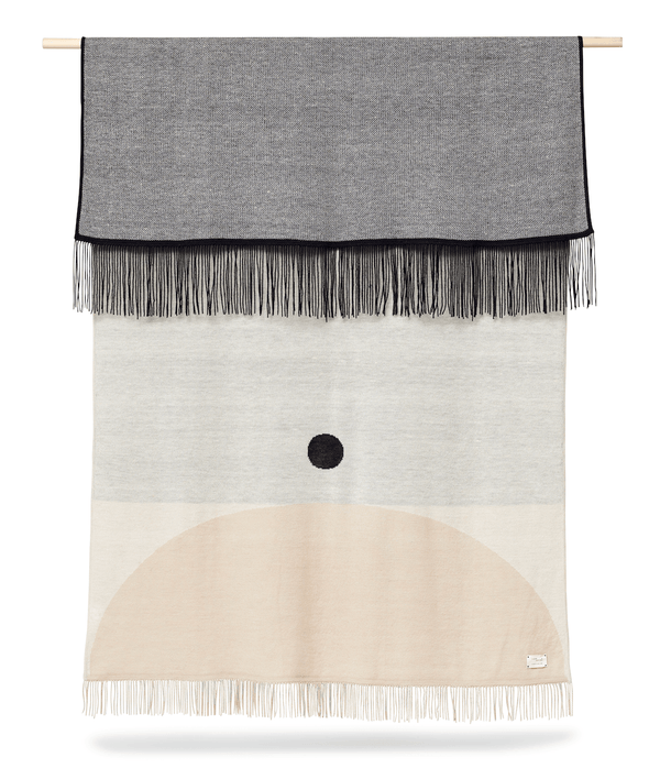 Aymara Plaid Throw - Form + Refine - Blankets + Throws + Pillows - Pattern Cream - HORNE