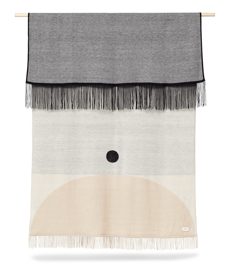 Aymara Plaid Throw - Form + Refine - Blankets + Throws + Pillows - Pattern Grey - HORNE