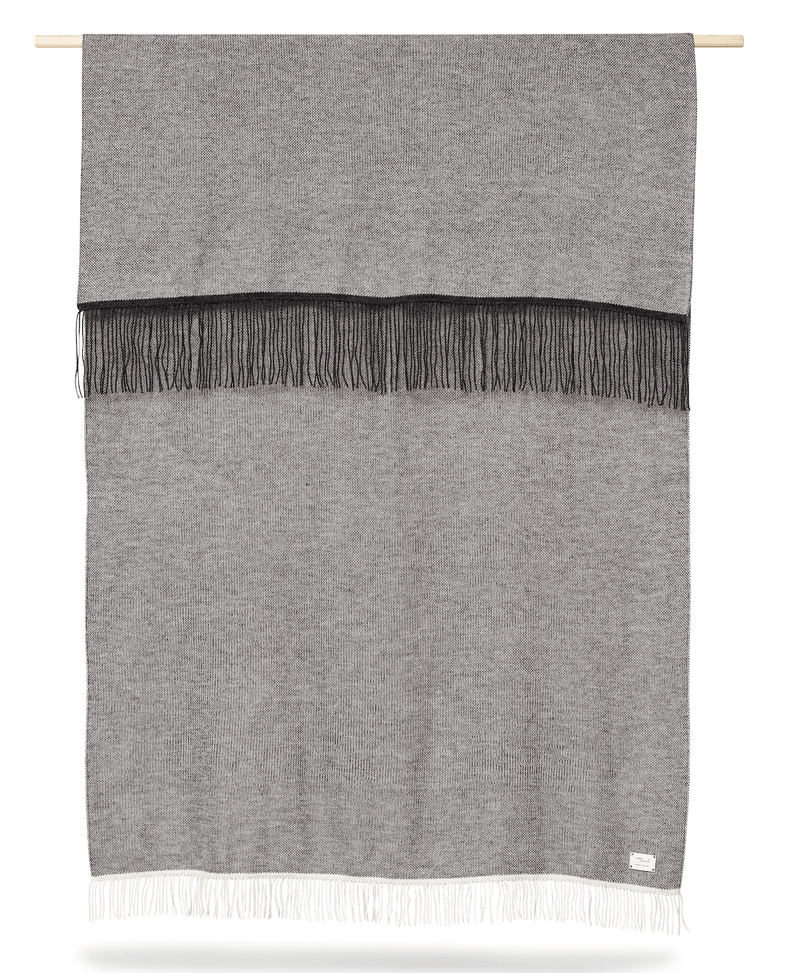 Aymara Plaid Throw - Form + Refine - Blankets + Throws + Pillows - Pattern Grey - HORNE