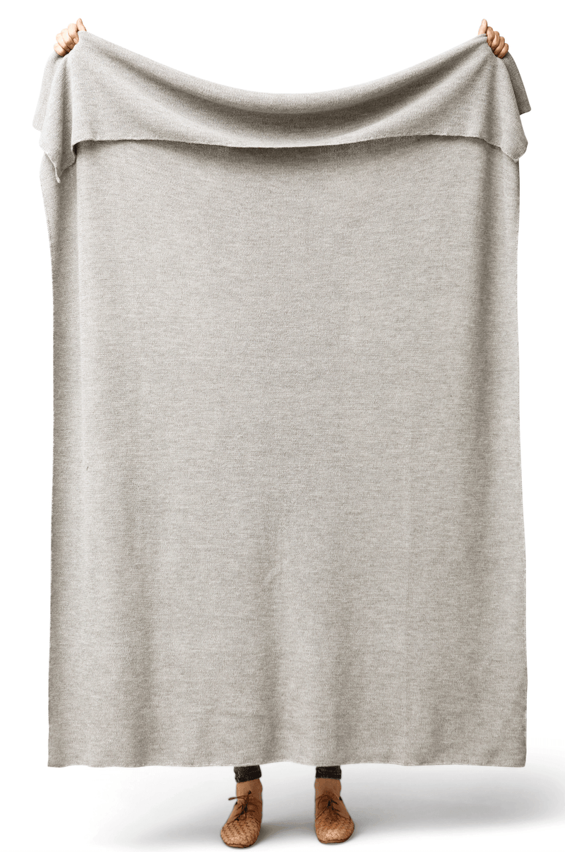Aymara Plaid Throw - Form + Refine - Blankets + Throws + Pillows - Pattern Grey - HORNE
