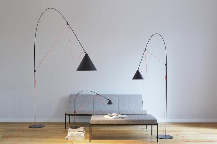 Ayno Floor Lamp - Midgard - Floor Lamps - Orange - Large - HORNE