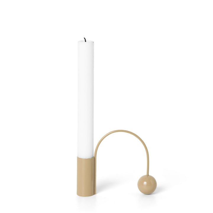 Balance Candle Holder - Ferm Living - Candle Holders - Chrome - HORNE