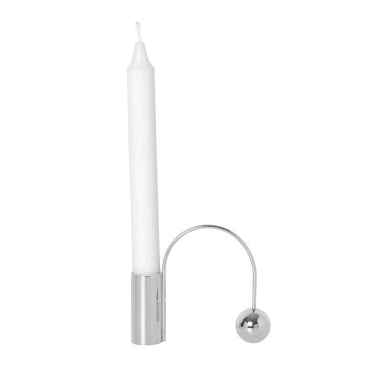 Balance Candle Holder - Ferm Living - Candle Holders - Chrome - HORNE