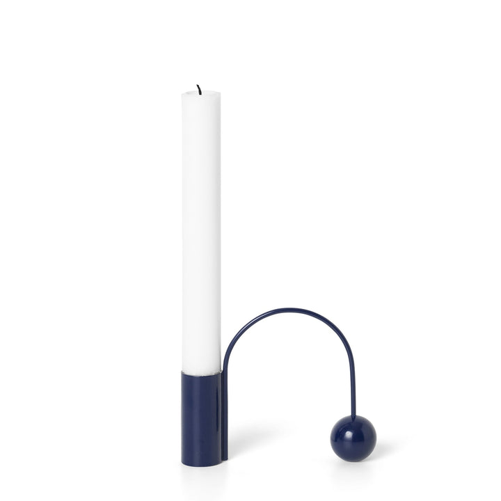 Balance Candle Holder - Ferm Living - Candle Holders - Chrome - HORNE