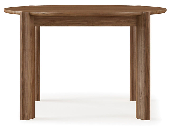 Bancroft Round Dining Table - Gus* Modern - Tables + Desks - Walnut - HORNE