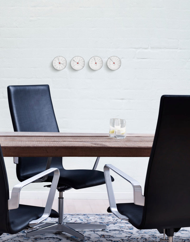 Bankers Wall Clock - Arne Jacobsen Clocks - Clocks - 4.7"Ø - White - HORNE