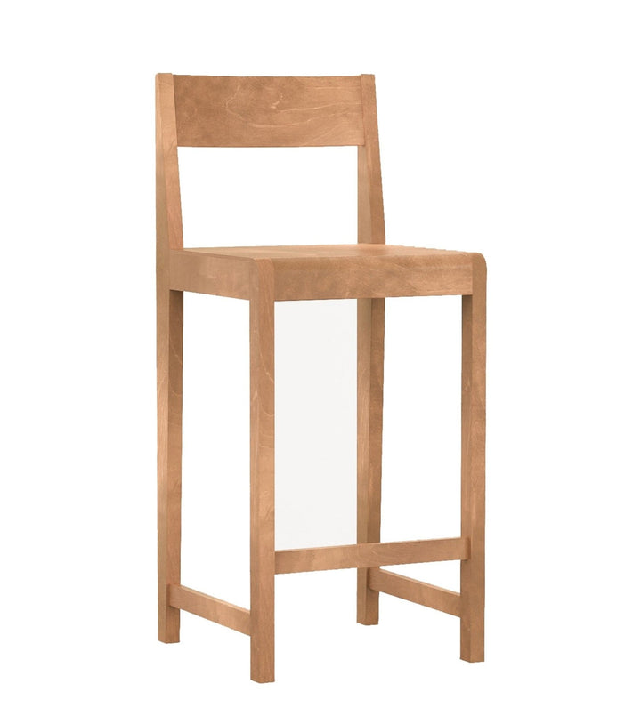 Bar Chair 01 - Frama - Stools + Benches + Ottomans - Short - 25.6" - Warm Brown Wood - HORNE