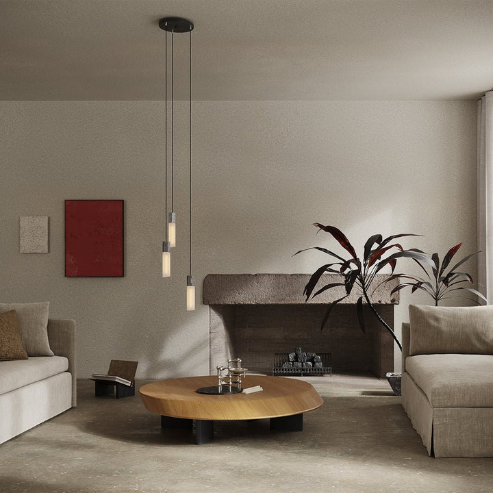 Basalt Triple Pendant - Tala - Stainless Steel - HORNE