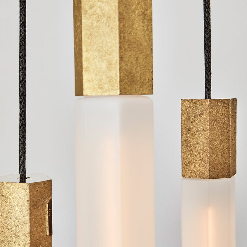 Basalt Triple Pendant - Tala - Brass - HORNE
