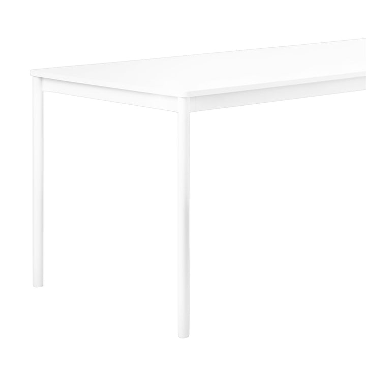Base Table - Muuto - Table + Task - Small - 55.1" x 31.5" - White Top/White ABS/White Base - HORNE