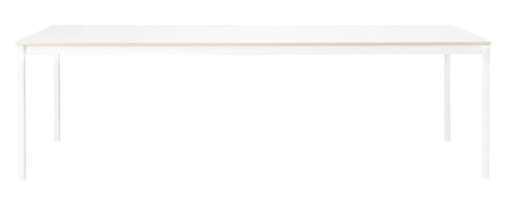 Base Table - Muuto - Table + Task - Large - 98.4" x 35.4" - White Top/Plywood/White Base - HORNE