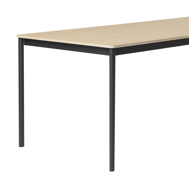 Base Table - Muuto - Table + Task - Small - 55.1" x 31.5" - Oak Top/Plywood/Black Base - HORNE