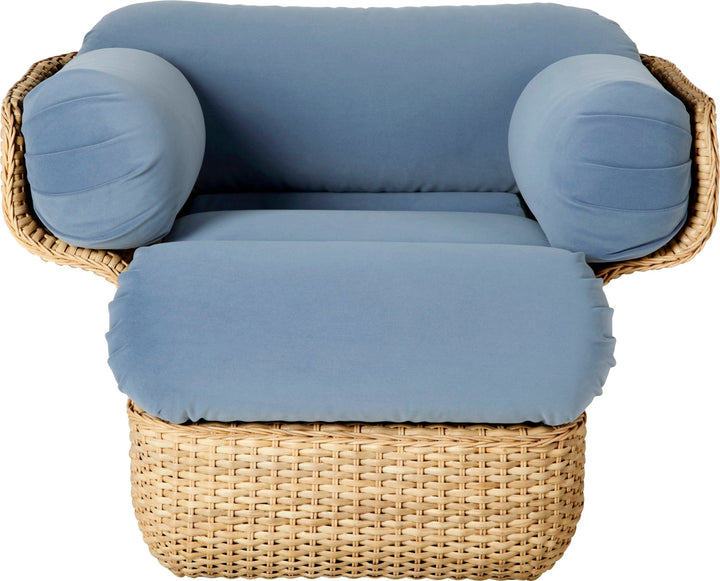 Basket Lounge Chair - Gubi - Chairs - Dedar Sunday 2 - HORNE