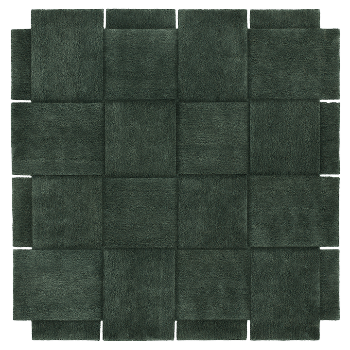 Basket Rug - Design House Stockholm - Rugs - Large - Green - HORNE