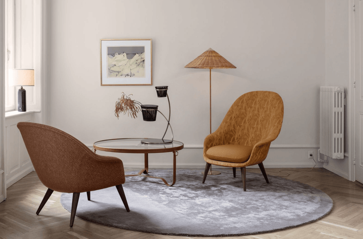 Bat Lounge Chair w/ Low Back - Antique Brass - Gubi - Chairs - Gabriel Tempt - 60152 - HORNE