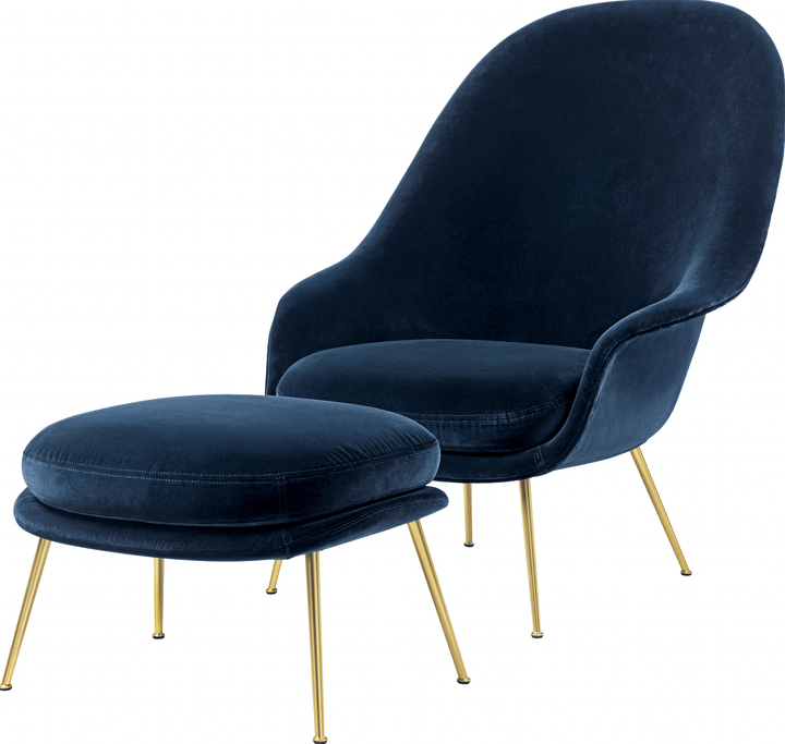 Bat Ottoman - Gubi - Stools + Benches + Ottomans - Black - Gabriel Tempt - 60152 - HORNE