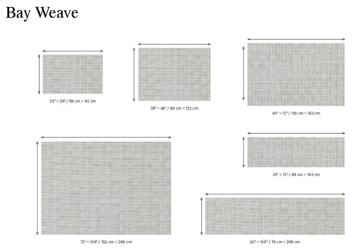 Bay Weave Floor Mat - Chilewich - Rugs - Small - Blue Jean - HORNE