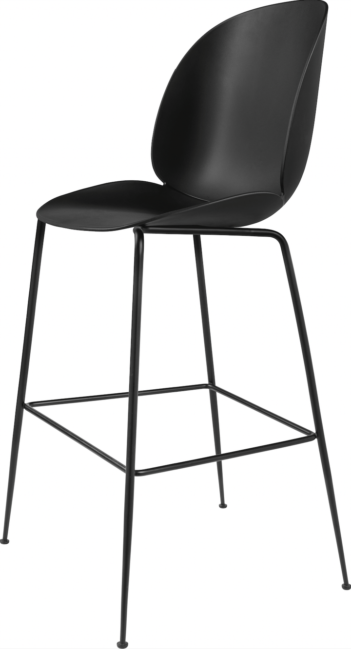 Beetle Bar Chair Un - Upholstered - Gubi - Stools + Benches + Ottomans - Black Matte - Black - HORNE