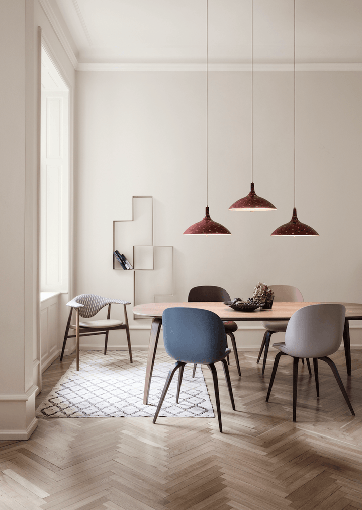 Beetle Dining Chair - Oak Base - Gubi - Chairs - Black - HORNE