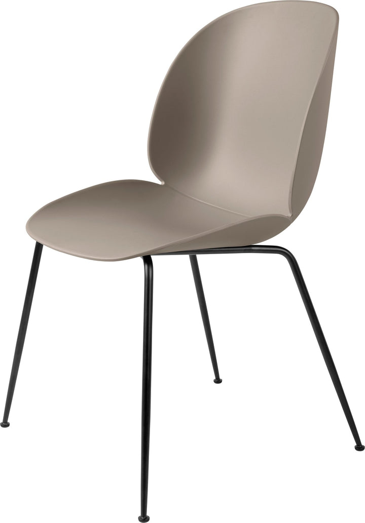 Beetle Shell Dining Chair - Matte Black - Gubi - Chairs - New Beige - HORNE