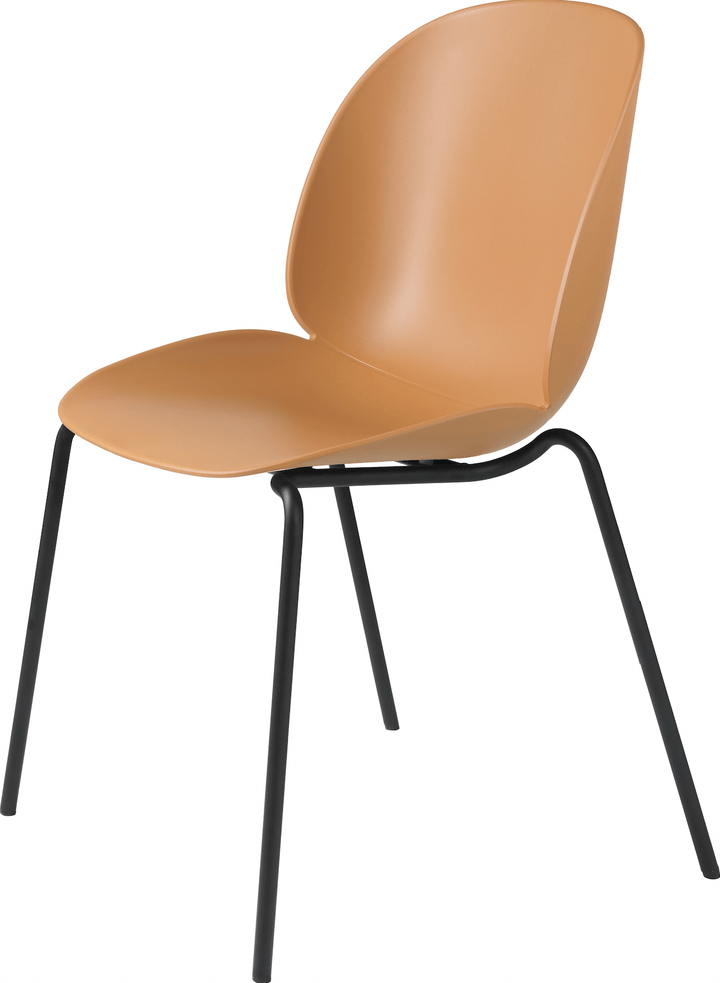 Beetle Stackable Dining Chair Un - Upholstered - Gubi - Chairs - Amber Brown - HORNE