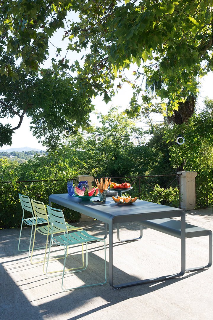 Bellevie Bench - Fermob - Outdoor Furniture - Lapilli Grey - HORNE