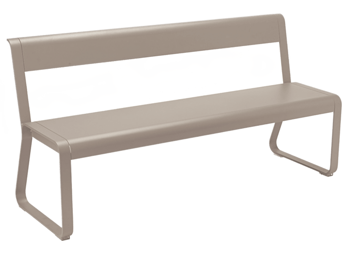 Bellevie Bench with Back - Fermob - Outdoor Furniture - Nutmeg - HORNE