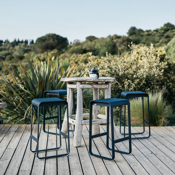 Bellevie High Stool without Backrest - Fermob - Outdoor Furniture - Lapilli Grey - HORNE