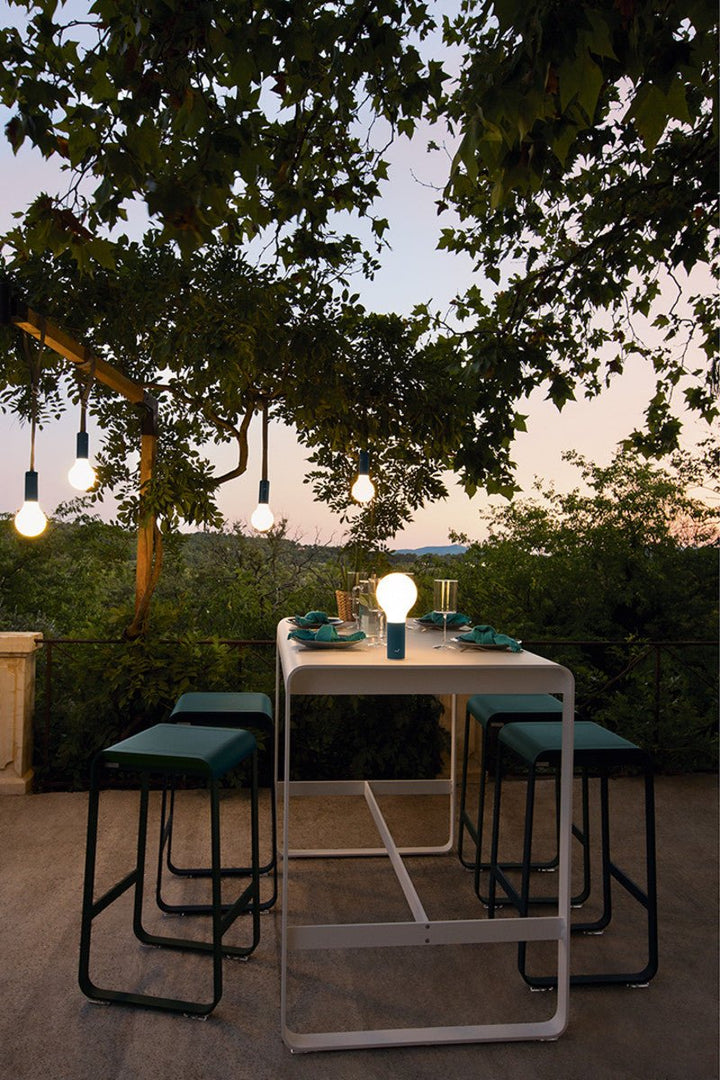 Bellevie High Stool without Backrest - Fermob - Outdoor Furniture - Lapilli Grey - HORNE