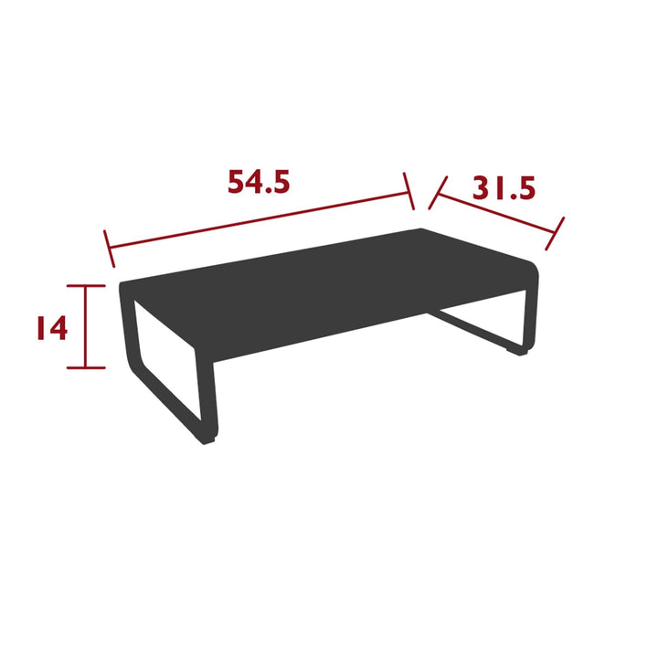 Bellevie Large Low Table - Fermob - Outdoor Furniture - Willow Green - HORNE