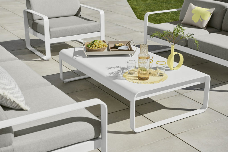 Bellevie Large Low Table - Fermob - Outdoor Furniture - Acapulco Blue - HORNE