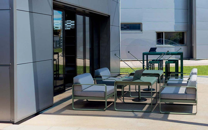 Bellevie Mid Height Table - Fermob - Outdoor Furniture - 55" x 31.5" - Willow Green - HORNE