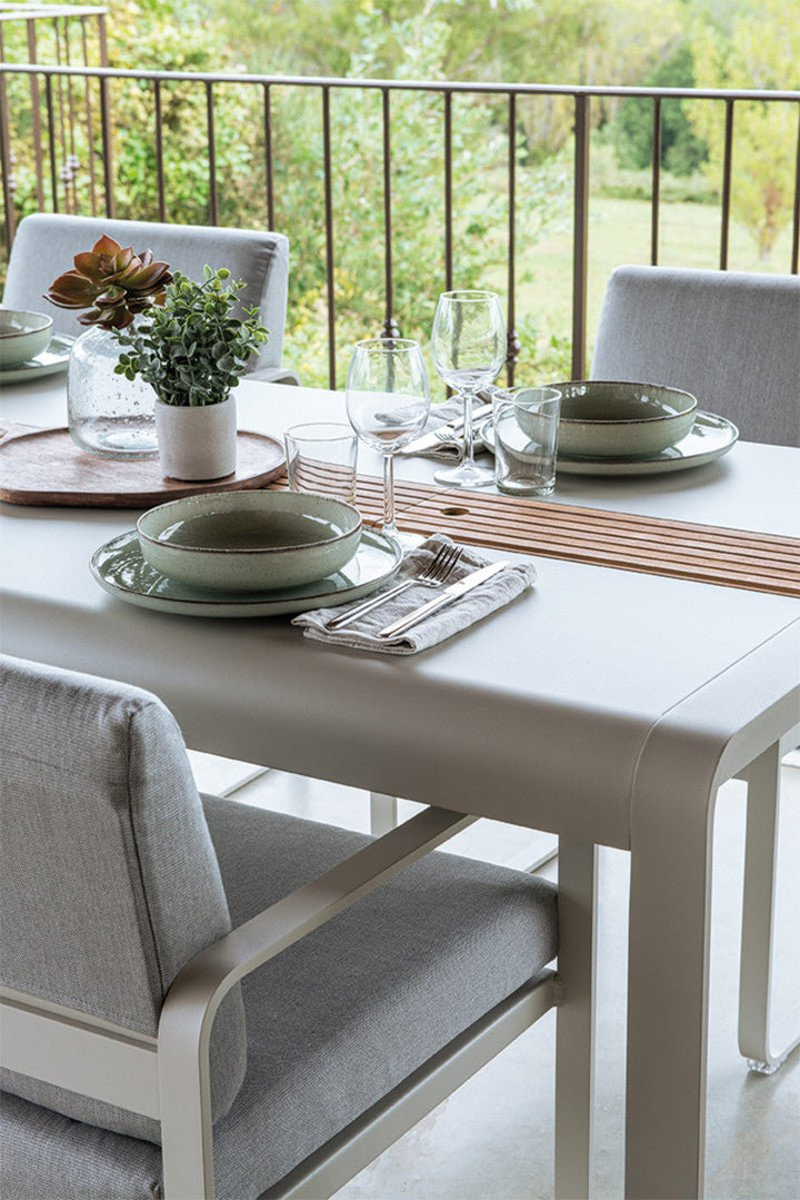 Bellevie Table with Storage - Fermob - Outdoor Furniture - Pesto - HORNE