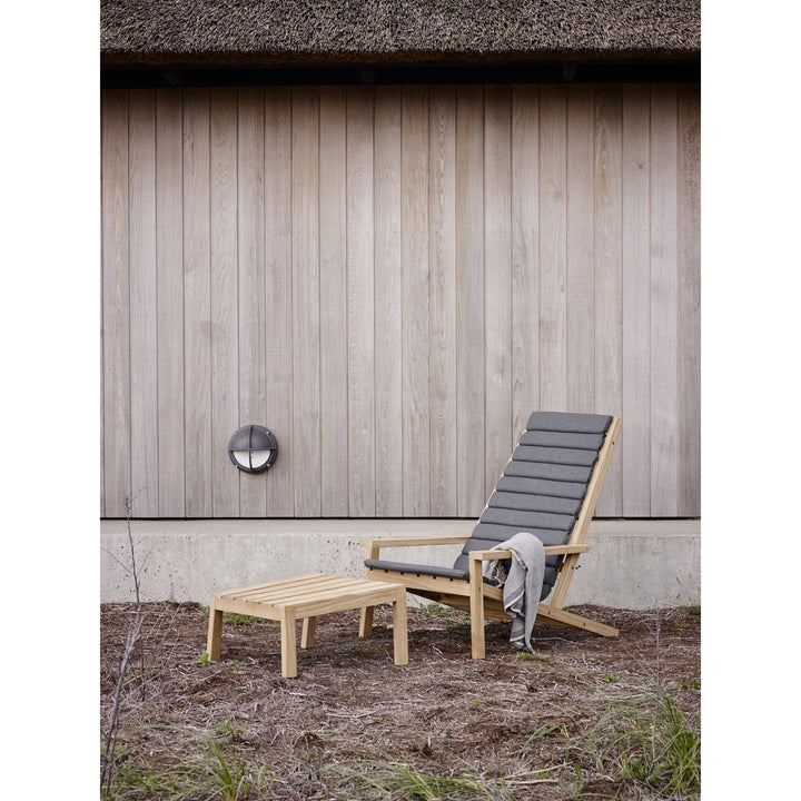 Between Lines Deck Chair Cushion - Skagerak by Fritz Hansen - Outdoor Furniture - Charcoal - HORNE