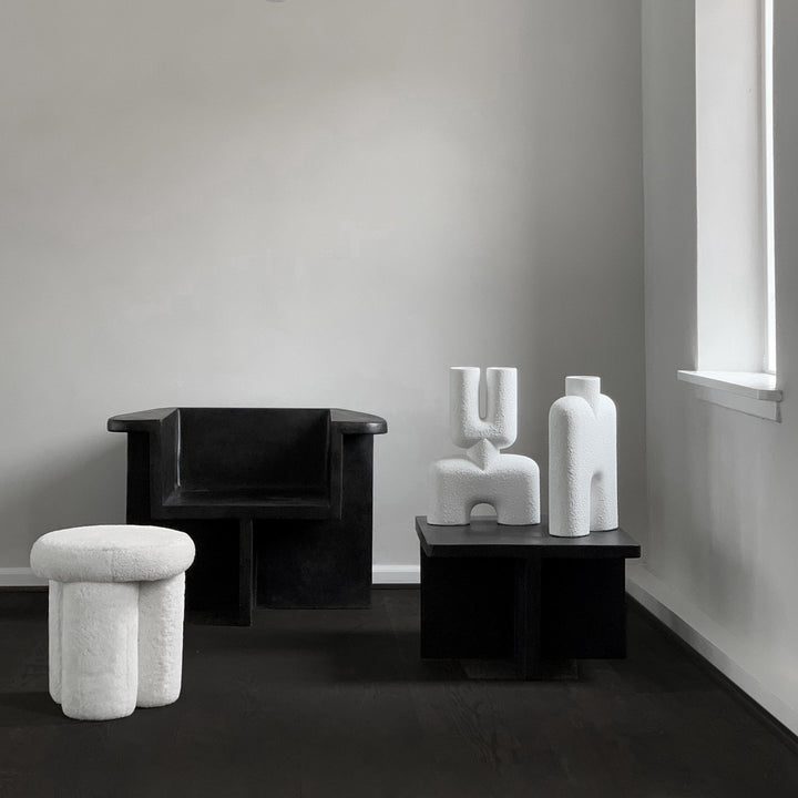 Big Foot Stool - 101Copenhagen - Stools + Benches + Ottomans - Linen - HORNE