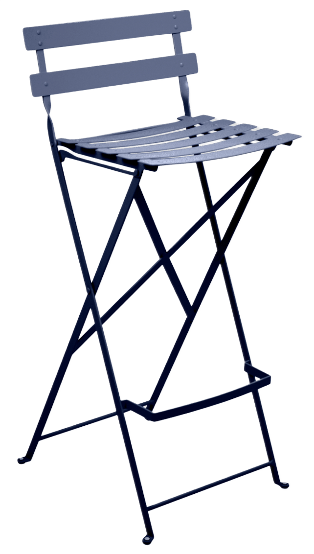 Bistro Bar Stool - Set of 2 - Fermob - Outdoor Furniture - Deep Blue - HORNE