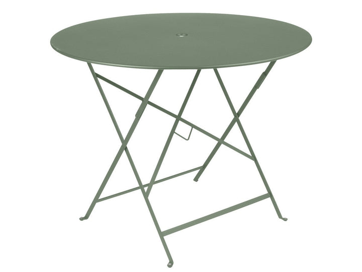 Bistro Round Folding Table - 38" w/Umbrella Hole - Fermob - Outdoor Furniture - Cactus - HORNE
